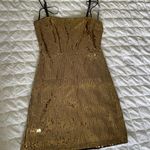 Urban Outfitters Jenny Gold Sequin Mini Dress Photo 3