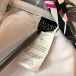 Island Escape Tankini Top Ruffle Removable Cups Palm Print White Green Purple 12 Photo 5