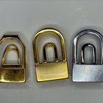 Set of 3 Belt Buckles‎ Gold and Silver Metal Photo 0