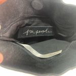 Free People Black Leather Suede Small Crossbody Bag Chain Strap Boho Equestrian Photo 8