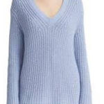 Vince  Light‎ Purple Ribbed Sweater Polyamide Viscose Wool Blend Size XS NWOT Photo 0