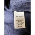 Sail To Sable  Ric Rac Embroidered Linen Shift Dress Navy Blue/Coral Size Medium Photo 8