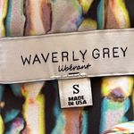 Waverly Grey Liberant artsy art to wear pullover keyhole bell sleeve Top s boho Black Photo 7