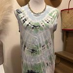 Raquel Allegra Cotton Musle Tank Minty Tye Dye Size 2/Large Photo 0