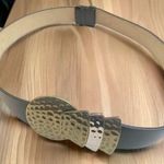 Women’s Small Black Big Buckle Real Leather Belt Photo 0