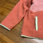 LIV Outdoor Tara Snap Neck Pullover Fleece Jacket Women XL Colorblock Coral Pink Orange Photo 2