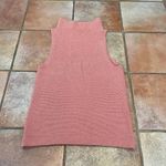 Free People Peach Pink Textured Ribbed Knit Cotton Blend Isla Ottoman Tunic Photo 4