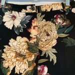 Vintage Y2K 90s Chapter One Black Flowered Pants Women’s Small Photo 9