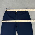 St. John Collection High Rise Straight Leg Dress Pant Trousers Navy Blue Size 6 Photo 9