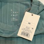 A New Day  long sleeve blue ribbed top shirt XS extra small new with tags Photo 3
