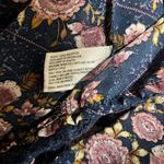 Knox Rose Top Womens XL Multicolor Floral Boho Print Sheer Smocked Flowy Blouse Photo 7