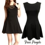 Free People Cha Cha Black Mini Skater Dress Photo 1
