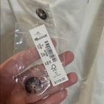 Madewell  Linen-Cotton Puff-Sleeve Mini Dress Size 14 NWT Photo 8