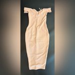 Nookie NWT Elena Midi Off the Shoulder Midi Dress in Blush Sz XS Photo 2