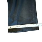 Paige  Anessa Black Coated Wide Leg Jeans High Rise Cropped Women’s Size 32 Photo 15