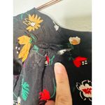 Ralph Lauren POLO  Black Floral 100% Silk Nime Midi Dress Size 8 Photo 12