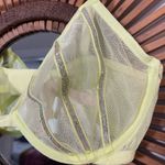 Victoria's Secret NWT  Sheer Shine Low-Cut Demi Bra Citron Glow 36D Mermaidcore Photo 5