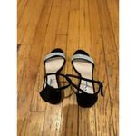 Nina  Eloise Ankle Strap Sandal True Black Suede Womens Size 9 EUC Photo 7