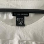 New York And Company  Elegant White pleated Short Sleeve Blouse Size S Photo 1