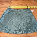 Double Zero  Mystical Medium, Ivory Satin Mini Skirt, hidden side zipper, Medium Photo 1