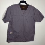 Carhartt gray rip stop scrub top size medium Photo 1