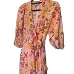 ByTiMo Floral Ruffle Wrap Dress Pink Photo 2