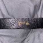 Elegant Black Leather Belt with Gold Buckle Photo 3