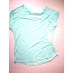 New NWT Womens Marika Balance Soft M Mint Green White Burnout Top Kimmy Tee Size M Photo 3