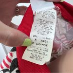 Disney Mickey & Co  Pajama Sleep Shirt Top XL Cotton Red White Black Vintage Photo 4