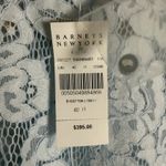 barney's new york Baby Blue Floral Lace Long Sleeve Blouse Top Size 4 Photo 7