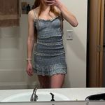 Sim & Sam blue floral ruffle dress Photo 9