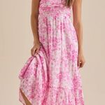 Altar'd State NEW Altar’d State Pink Floral Maxi Dress Size Medium NWT Photo 0