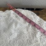 4SI3NNA Women’s Blouse Small White Lace Bridal Romantic Cottage Cottagecore Photo 12