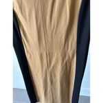 Victor Alfaro Tan Black Color Block Dress Size Medium Cap Sleeve Photo 3