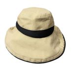Orvis  Wide Brimmed Hat Womens One Size Adjustable Khaki Sun Hat Packable Cotton Photo 0