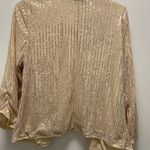 Grace Karin  Medium Gold Sequin Jacket Holiday $159 Photo 4
