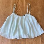 Sam Edelman  Flowy Cami Crop Top in Pale Mint Green Photo 0