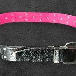 Guess Y2K Vintage  sz M Womens Chunky Star Studded Belt Statement Grunge Edgy Photo 0