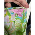 Lilly Pulitzer Lilly‎ Pulitzer Womens Blouse Size S Elephant Ear Guava Silk Green Pink Blue Top Photo 8