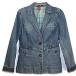 Tommy Bahama  Denim Size 4 Cotton Blend Jacket 2 Butoons Pockets Photo 0