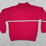 Kate Collins Pink Textured Knit Sweater Women’s S/M Red Size M Photo 2