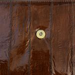 Vintage Caramel Brown Eelskin Crossbody Bag/Clutch Photo 10