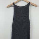 Beulah Style Maxi Sweater Dress Large Gray Sleeveless Stretchy Form Fitting Boho Photo 7