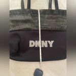 DKNY Vintage Oversized Tote/Beach Bag Black Scuba NEW Photo 2