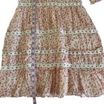 Stevie May Byrdie Floral Print Mini Dress Women’s Size XS Orange/Pink/White White Photo 7