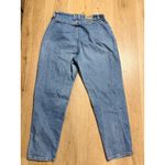 Lee Vintage Light Wash Mom Jeans High Rise Elastic Waist Relaxed Fit Denim Pants Photo 3