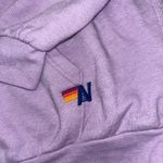 Aviator Nation  Logo Pullover Hoodie Mauve Purple Large Photo 3
