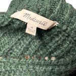 Madewell  Women's Charley Sweater Crewneck Cableknit Forest Green Size medium Photo 5