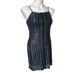 Trixxi NWT,  Shine Dress Spaghetti Straps Blue Sparkle, Sz S Photo 4