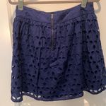 AQUA  navy skirt with cutouts Photo 3
